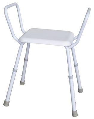 Economy Shower stool with Plastic Seat