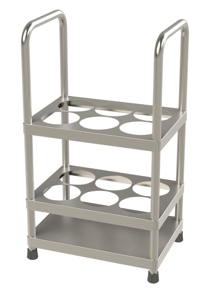 Cylinder Storage Trolley without Wheels 6 Units