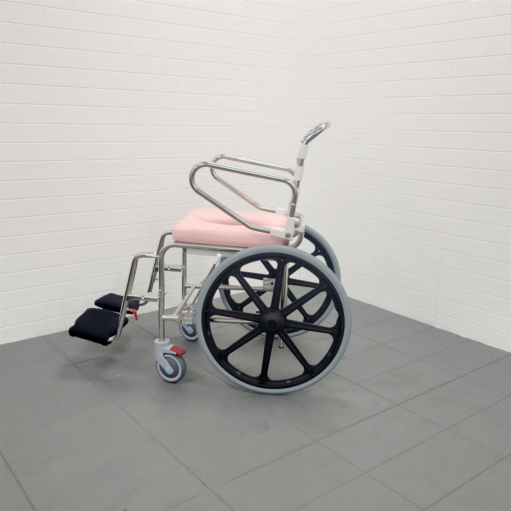 Self Propel Mobile Shower Commode with Swingaway Footrest - 445mm