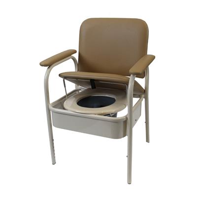 Deluxe Bedside Commode Bariatric - Champagne 520mm