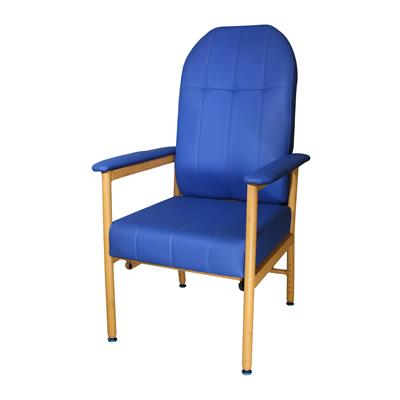 Murray Bridge Chair with High Back - Blue Vinyl