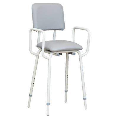 Kitchen Stool with Arms - Greystone
