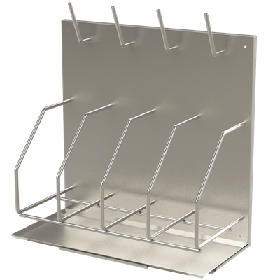 Bed Pan and Bottle Rack 4 Unit