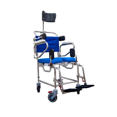 REHAB Transit Mobile Shower Commode with Swingaway Footrest - 445mm