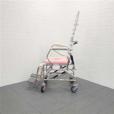 Tilt In Space with Recline Mobile Shower Commode with Swingaway Footrest - 445mm