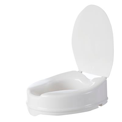 Toilet Seat Raiser with Lid - 100mm