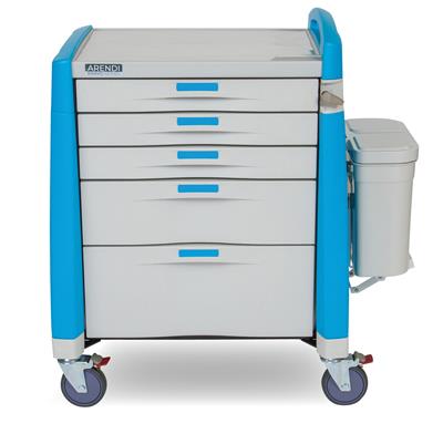 Bravo Medication Cart 5 drawer - 1000mm high