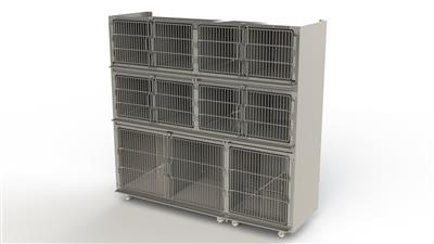 Stainless Steel Cage Module SM12 Drainage Off-Centre