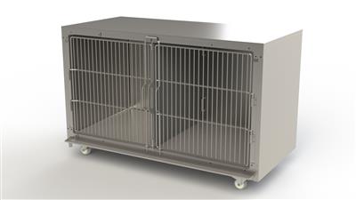 Stainless Steel Cage Cart - Low Level Extra Large