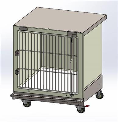 Fibreglass Cage Cart - Medium