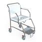 Transit Mobile Shower Commode with Slideout Footplate - 550mm