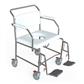 Transit Mobile Shower Commode with Swingaway Footrests - 650mm