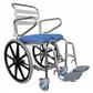 Self Propel Mobile Shower Commode with Swingaway Footrest - Right Side Open 445mm