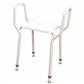 Shower Stool Heavy Duty with Arms and Plastic Seat