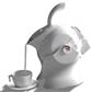 Uccello Powered Kettle Tipper White